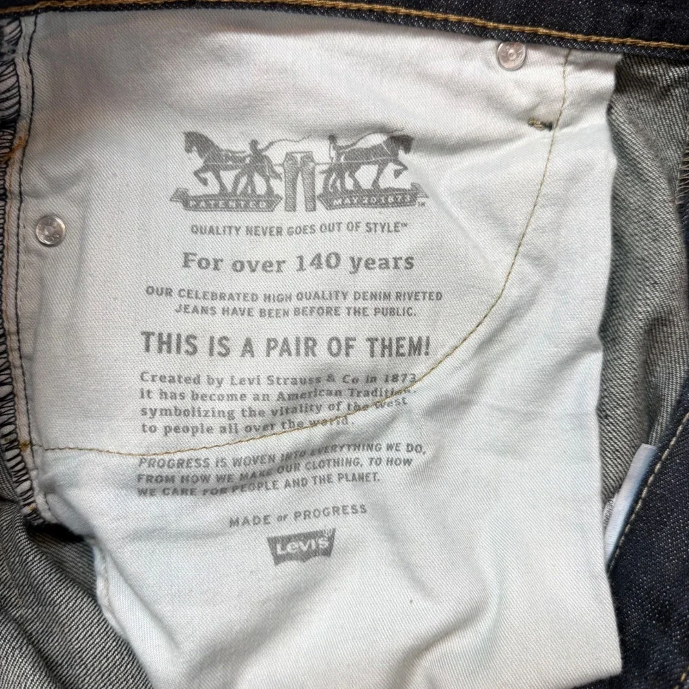 Levi's 514 38x30 Straight Fit Jeans Dark Wash Dad Jeans Gorpcore Normcore